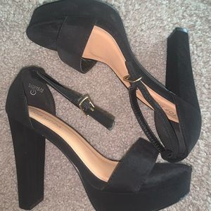 Black high heels